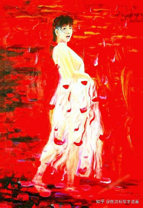 艺洋自画人体油画《梦境》(已局部处理).