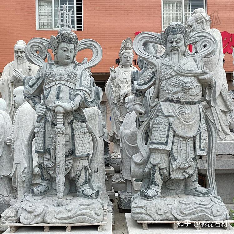 惠安石雕韦陀佛像伽蓝韦陀石雕图片