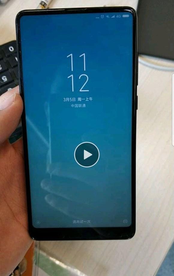 小米mix2s渲染图再曝光98屏占比小偏分前置摄像头喜感足
