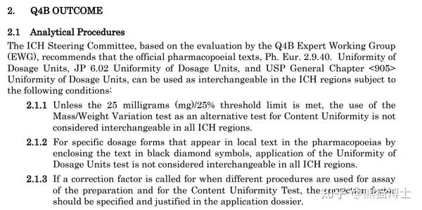 ICH Q4 - Q4B Pharmacopoeias/药典 - 知乎