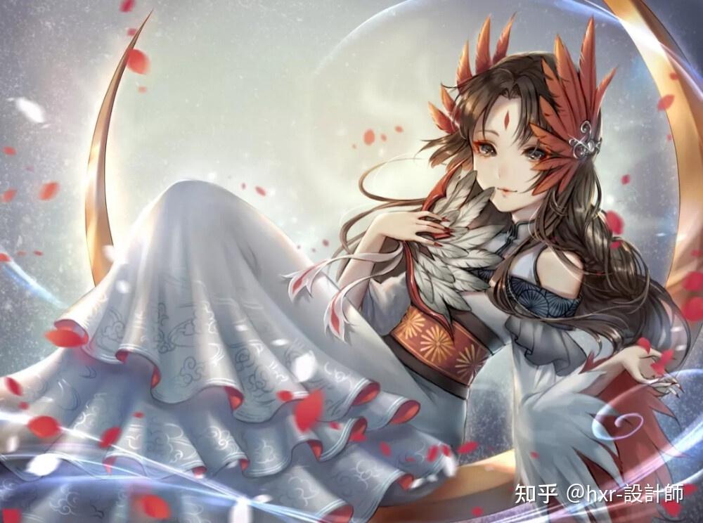 第五人格红蝶十三娘插画设计分享扇子道具美人相旗袍