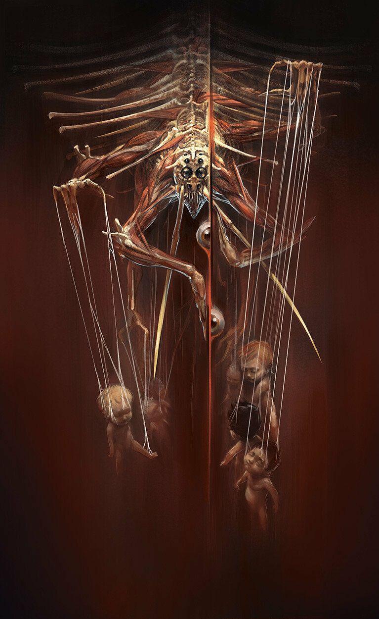 胆小勿看75奇幻诡异的人物插画作品