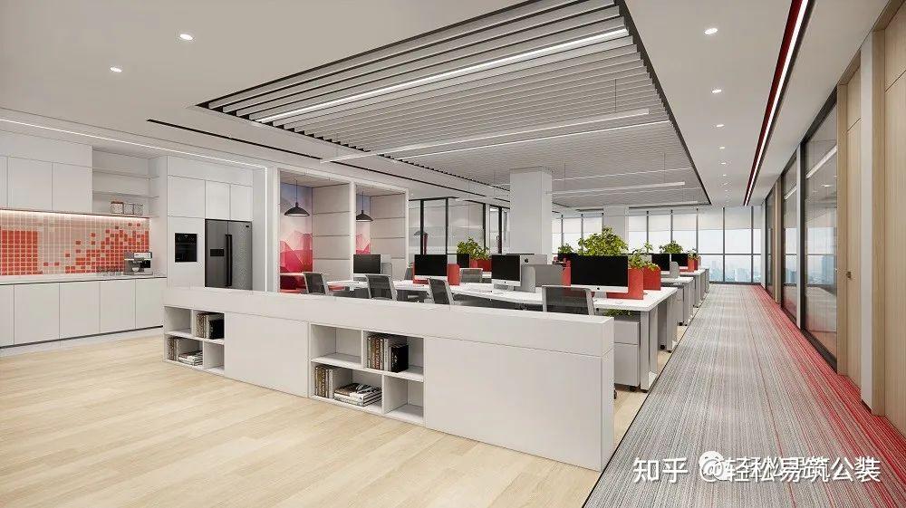 易筑设计|1100㎡人工智能企业，被logo色点亮的现代办公空间 - 知乎