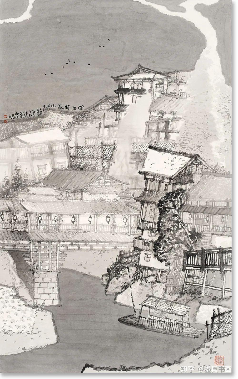 「乔枕石」｜丹青追梦 水墨本色-中国当代书画名家个人云展览 - 知乎