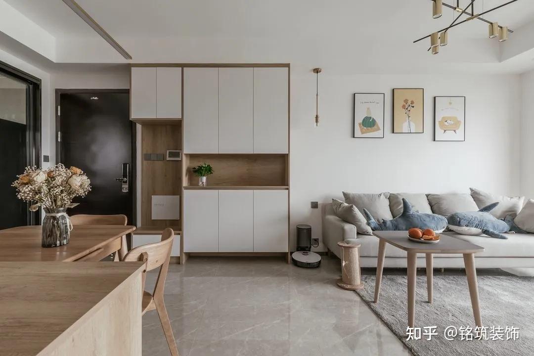 80㎡原木风，户型虽小但很温馨 - 知乎