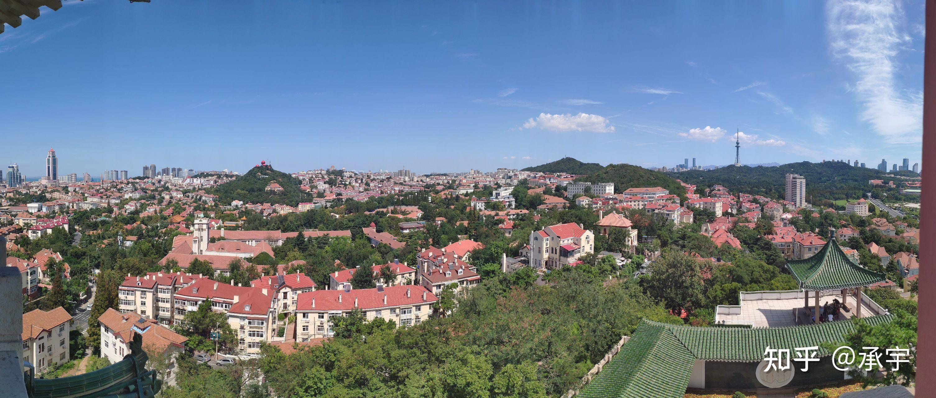 青岛红瓦绿树碧海蓝天的景色在哪里最适合观赏