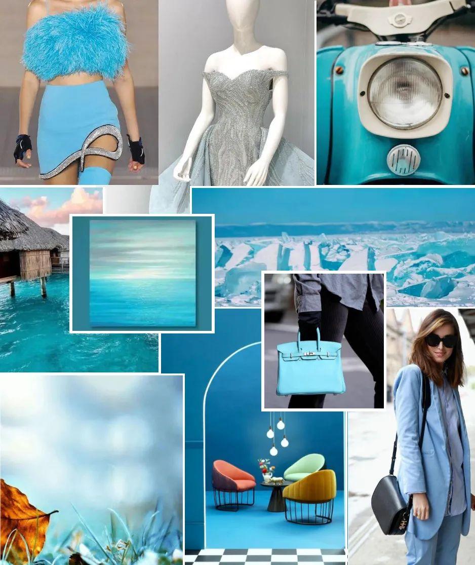 趋势2022秋冬流行色水龙卷蓝闪耀登场