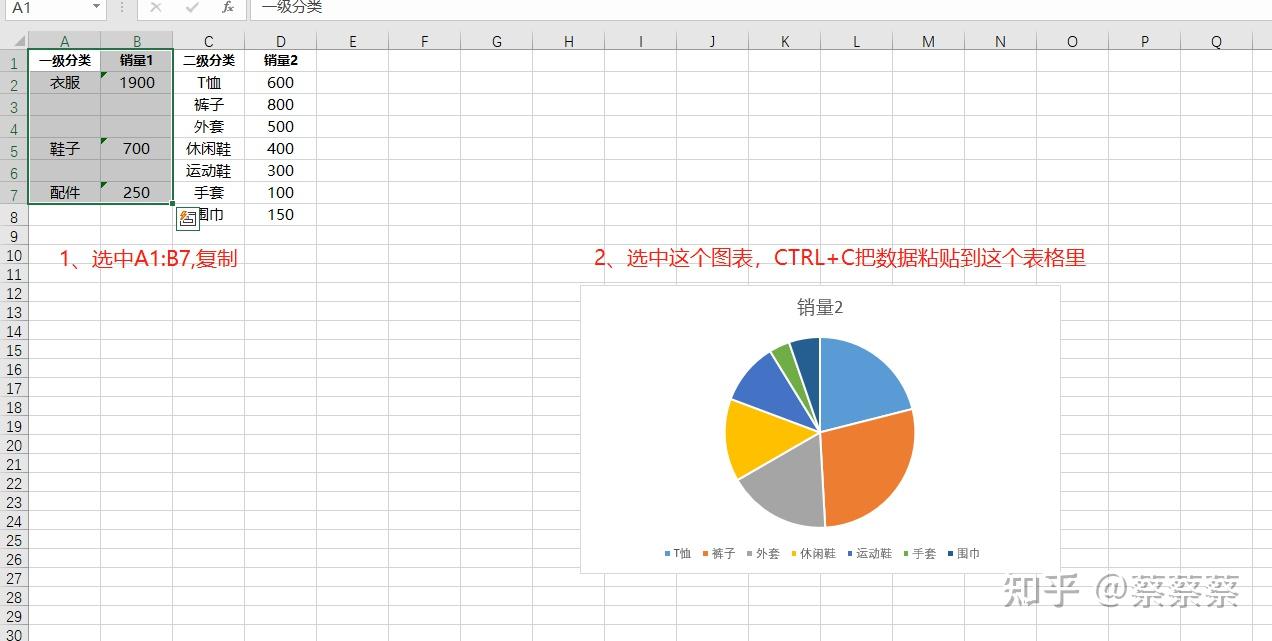 excel如何制作双层饼图