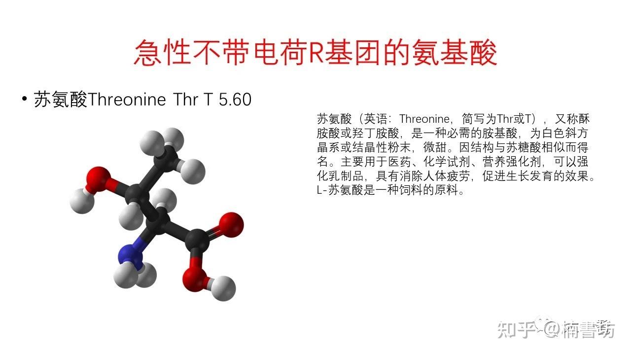 氨基酸结构式与分类 知乎 