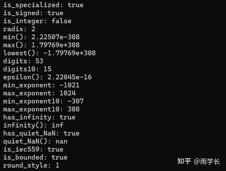 C++ numeric_limits ：浮点数特性的全面指南 - 知乎