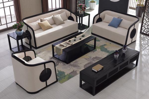 新中式布艺沙发