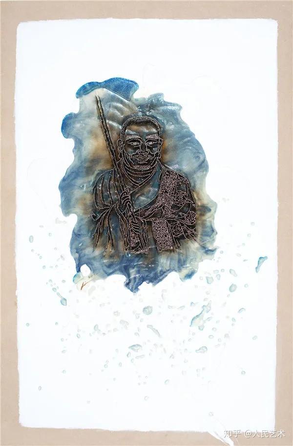 201060cm×45cm综合材料《 覆膜世界——枕中记no.