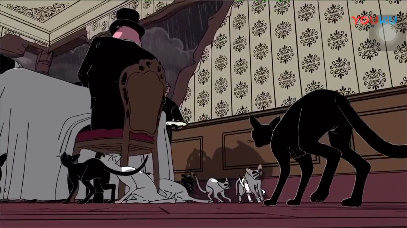 在最后ik和迩纯变为两只猫,我觉得是非常有趣和可悲.