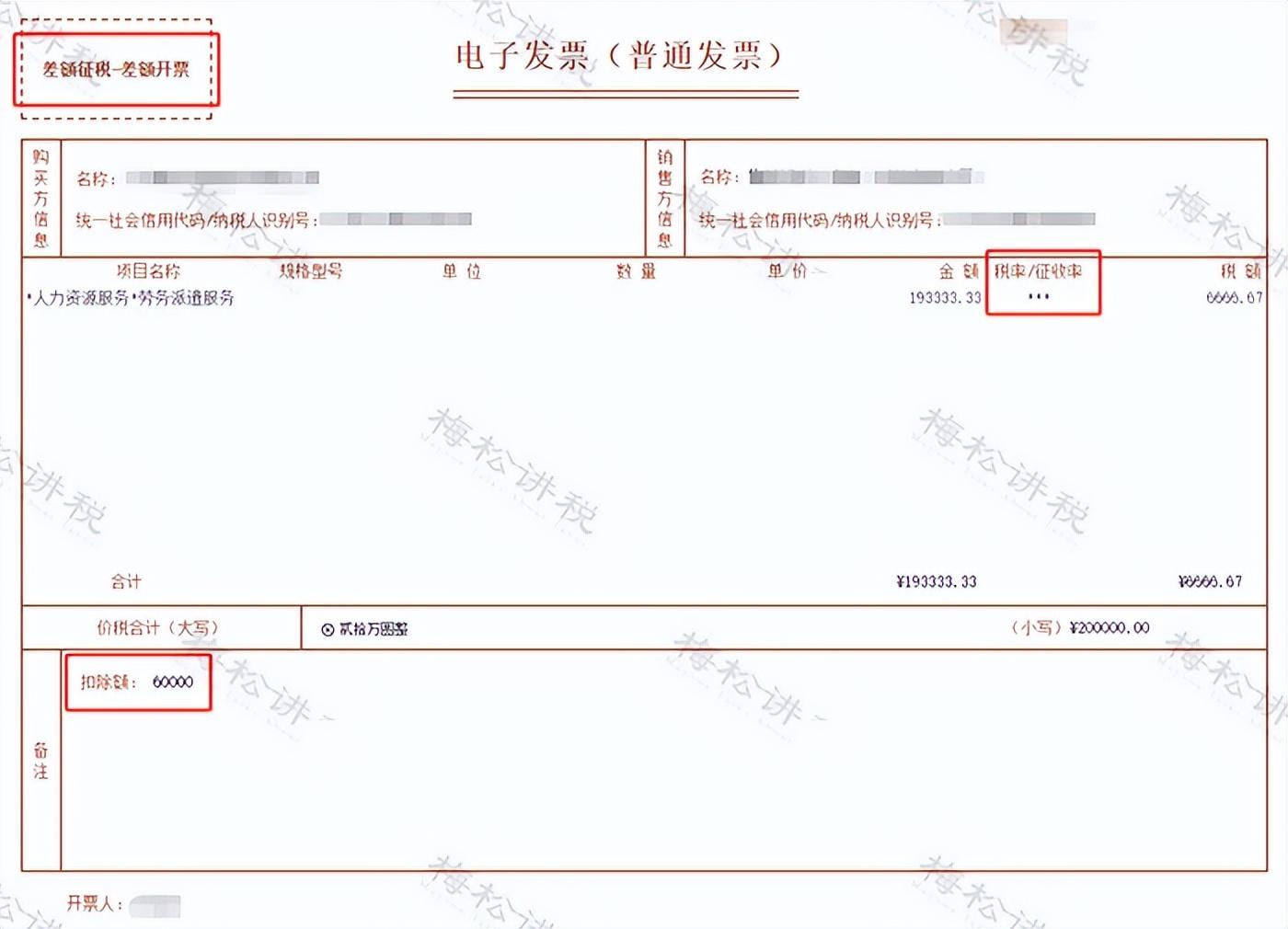 差额征税到底该怎么开票?差额开票or全额开票?(附数电差额开票流程)