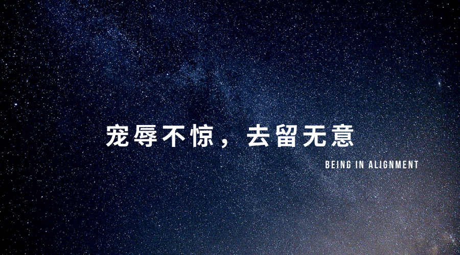 宠辱不惊去留无意beinginalignment