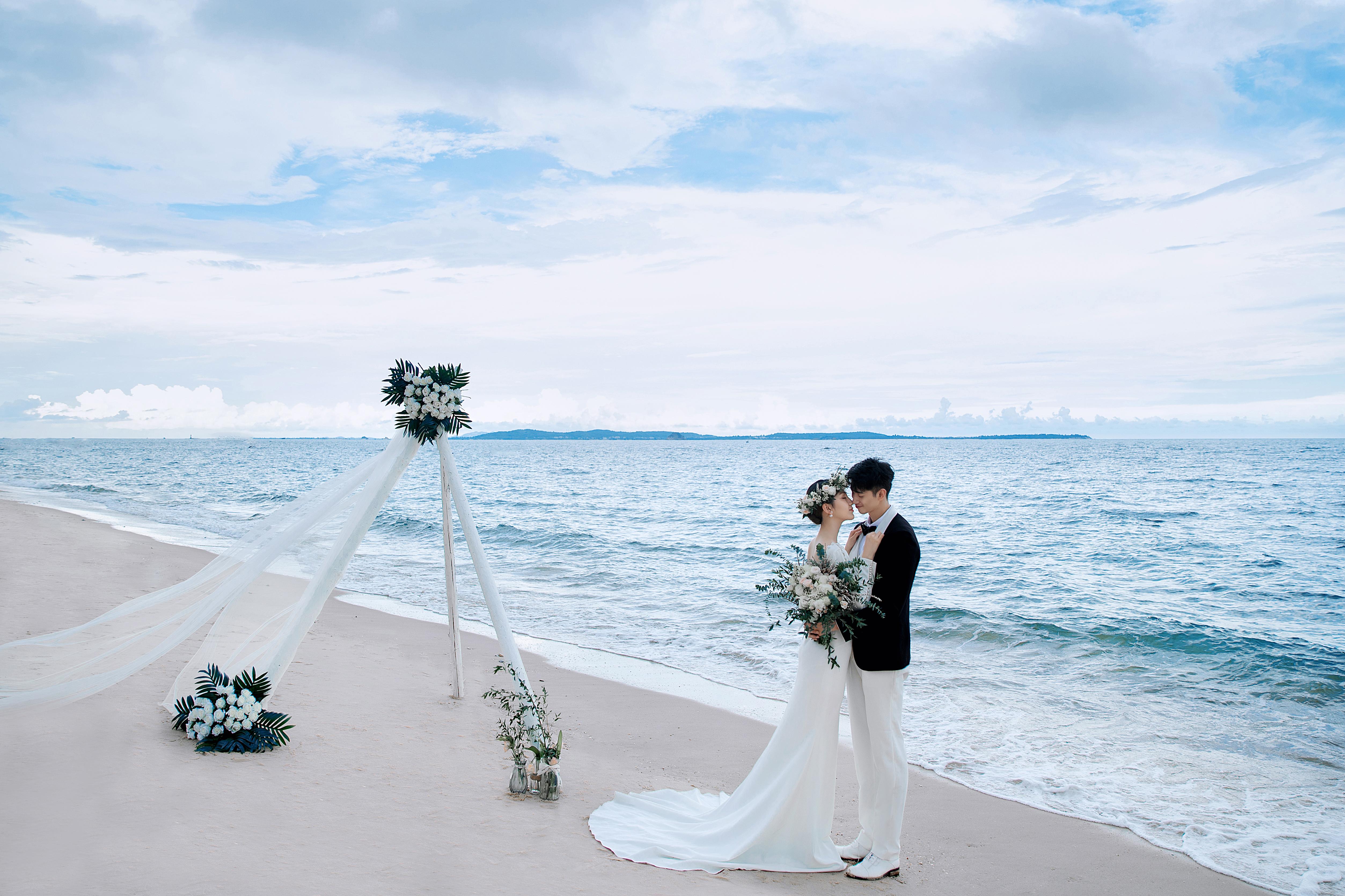 海边限定浪漫婚纱照风格这样拍美呆了
