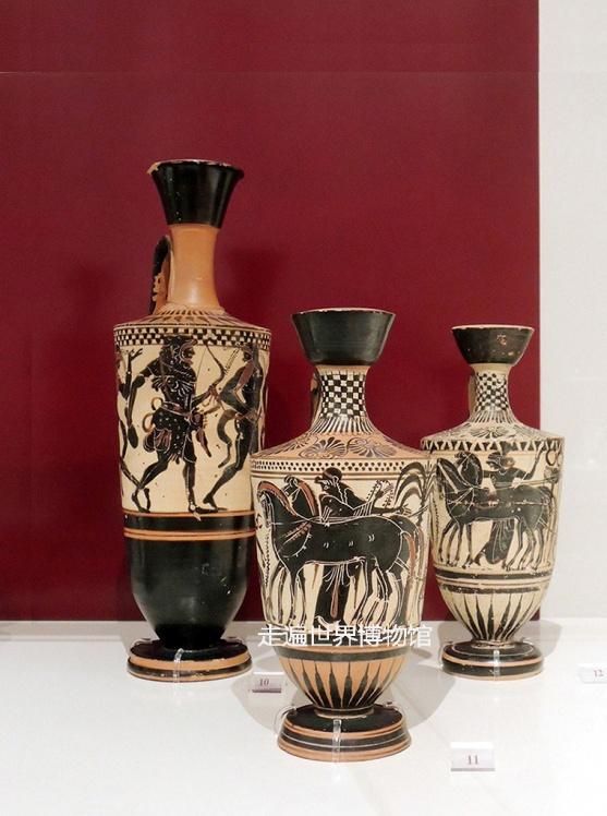古希腊陶器红色纹样图片