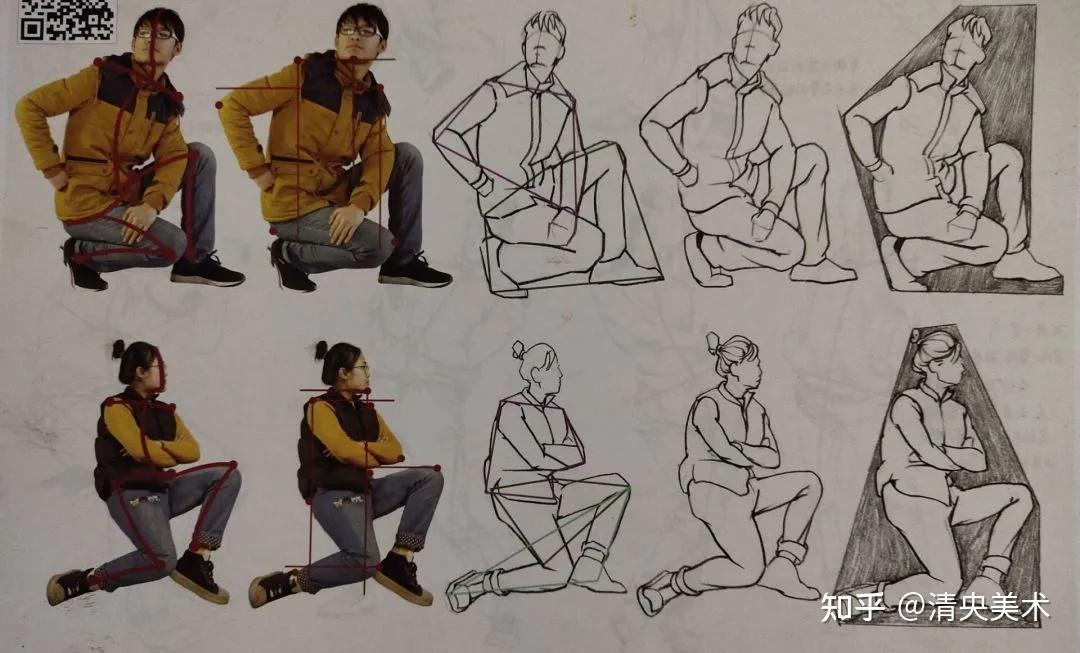 美术集训 | 零基础学速写技法提升(二)观察方法 - 知乎