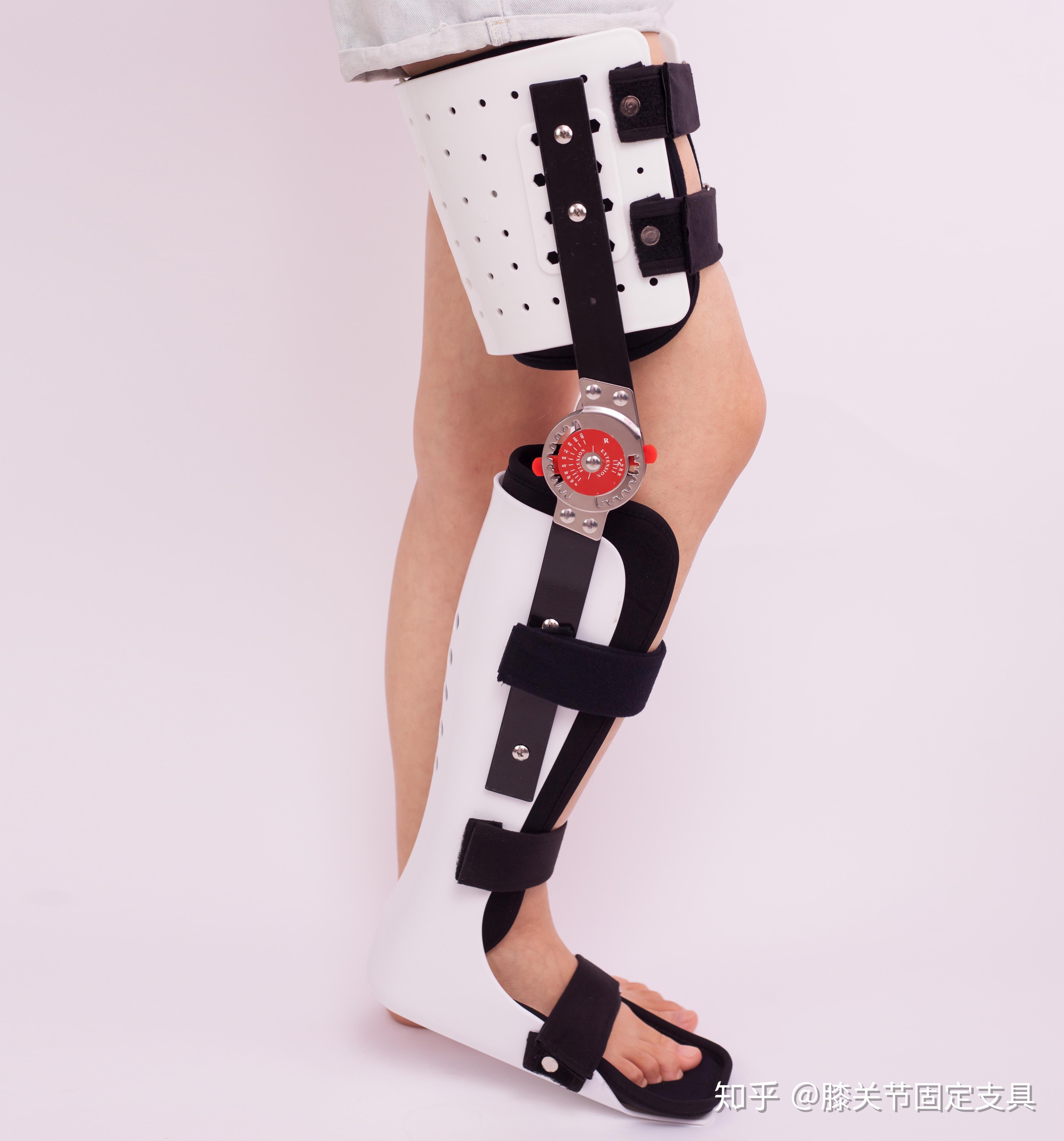 膝踝足固定支具产品特点:产品采用优质复合布,eva等,结构坚固,逢气性