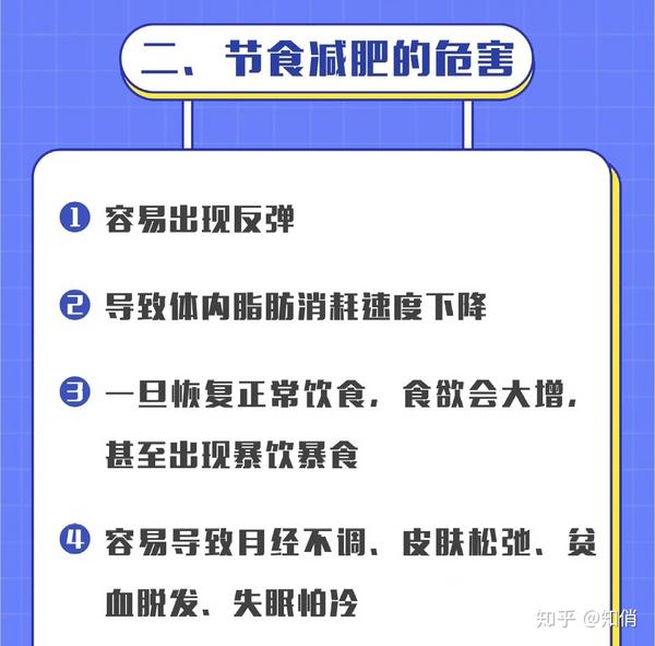 知俏告诉你，节食减肥有什么危害？ 知乎