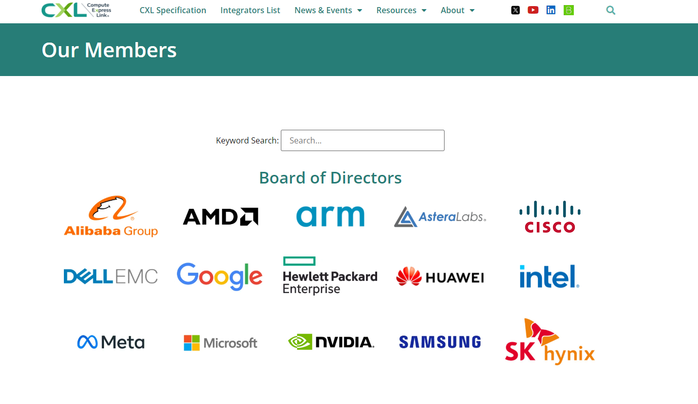 CXL（Compute Express Link）联盟80家成员企业名单- 知乎