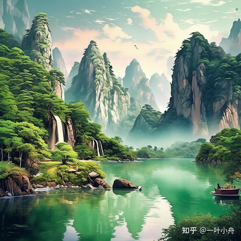 山水画的磅礴大气