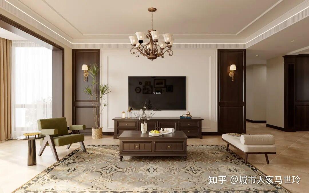 设计作品|穿越时光的家:鸿运润园140㎡复古美学 - 知乎