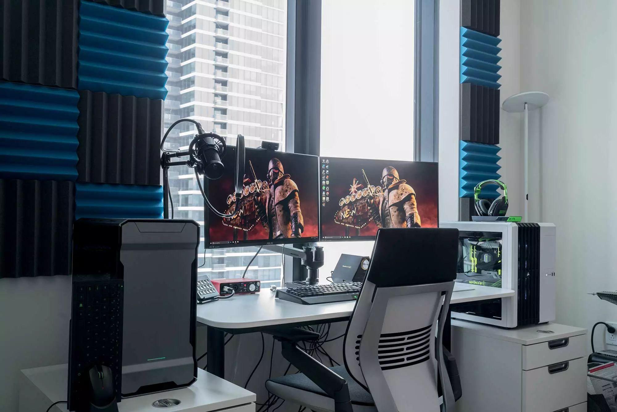 游戏直播超强双电脑主机