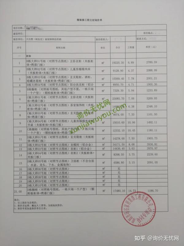 询价必备！非常全面的厂家报价单（盖章版） - 知乎