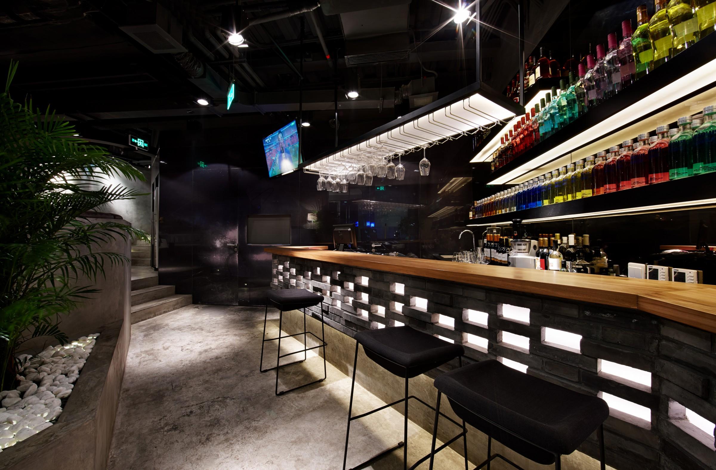 餐厅设计篇现代工业风格高级灰餐厅店面商业空间实景案例欣赏