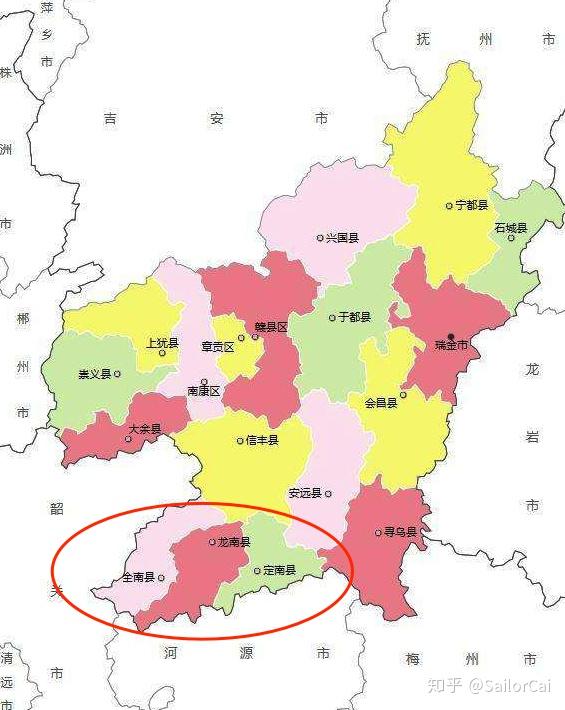 龙南县详细地图图片