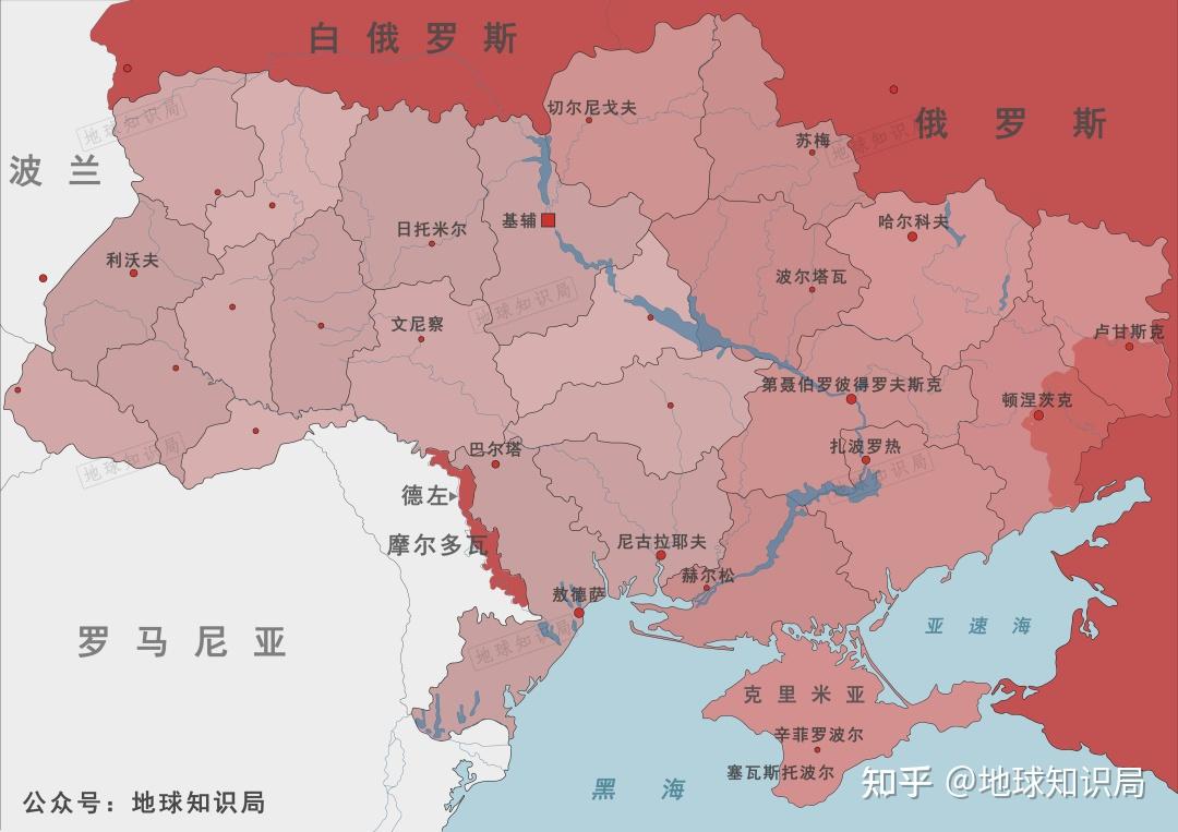 乌克兰东部地图位置图片