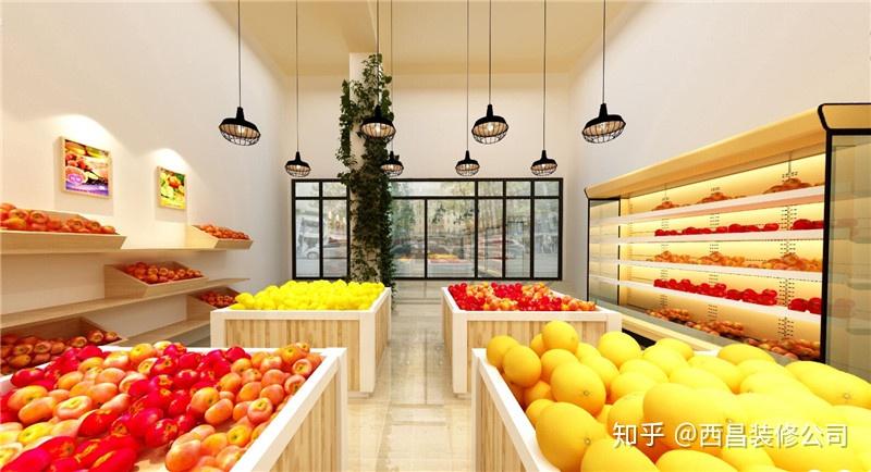 水果店装修效果图水果店铺选择及定位