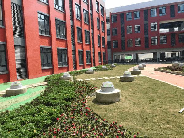 校园地下导光管光导照明系统自然采光照明成都天府三中