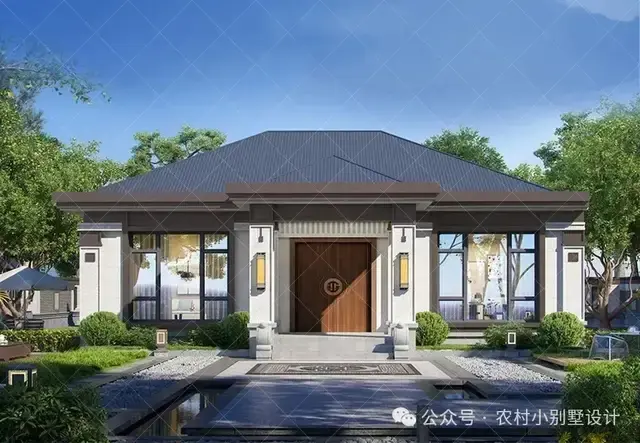 高级感十足一层农村自建房，30款一层带院子自建别墅，也太治愈了 - 知乎