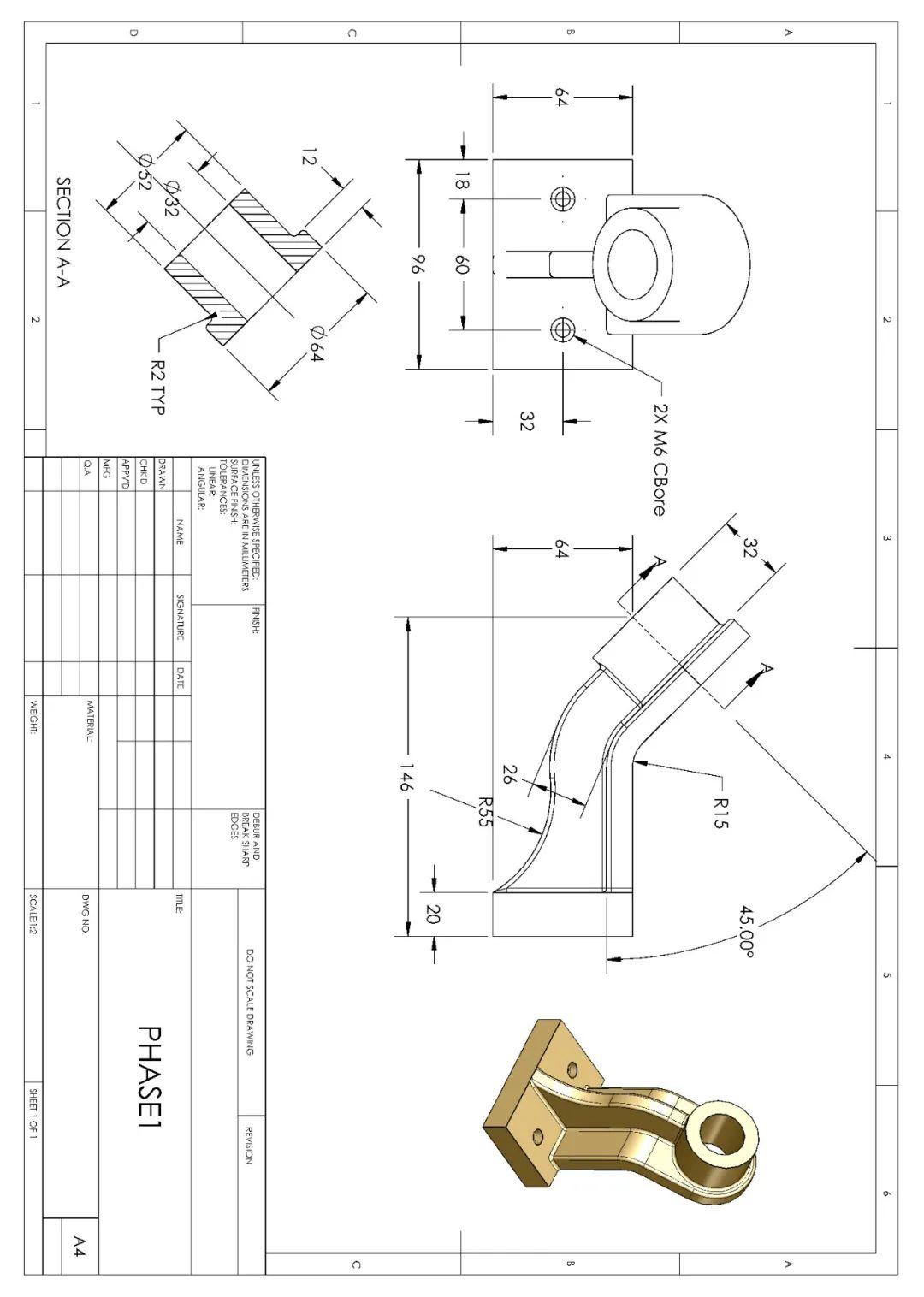 分享21道solidworks建模练习题来练练手
