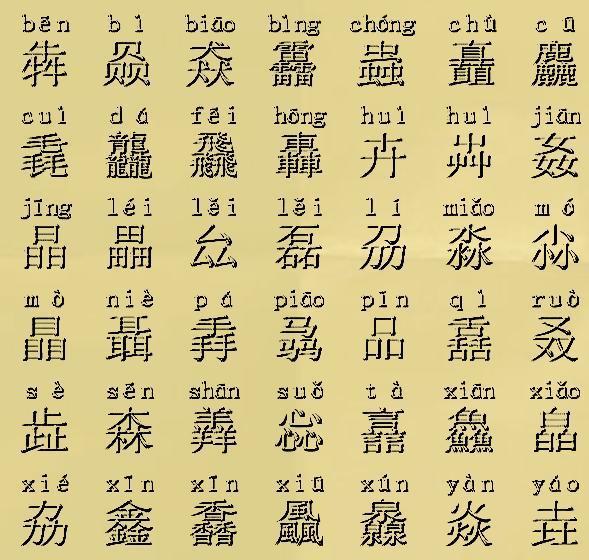 三个“字”摞一起念什么？35个叠字考验你的汉字水平 - 知乎