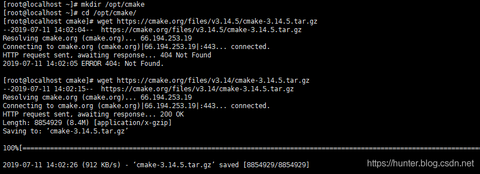 centos 7 install cmake