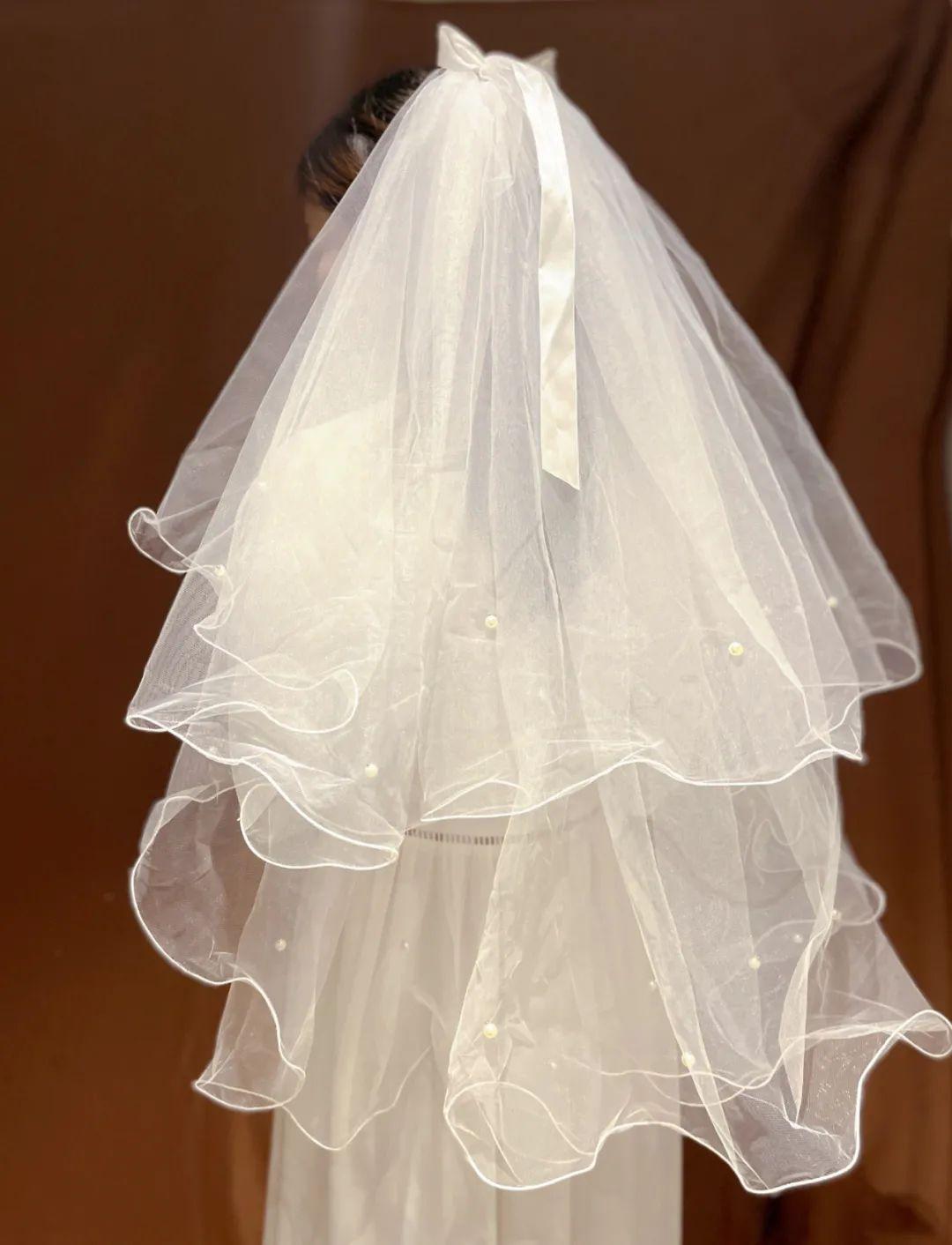 头纱测评|又臃肿又浮夸,这款网红头纱真不适合领证! - 知乎