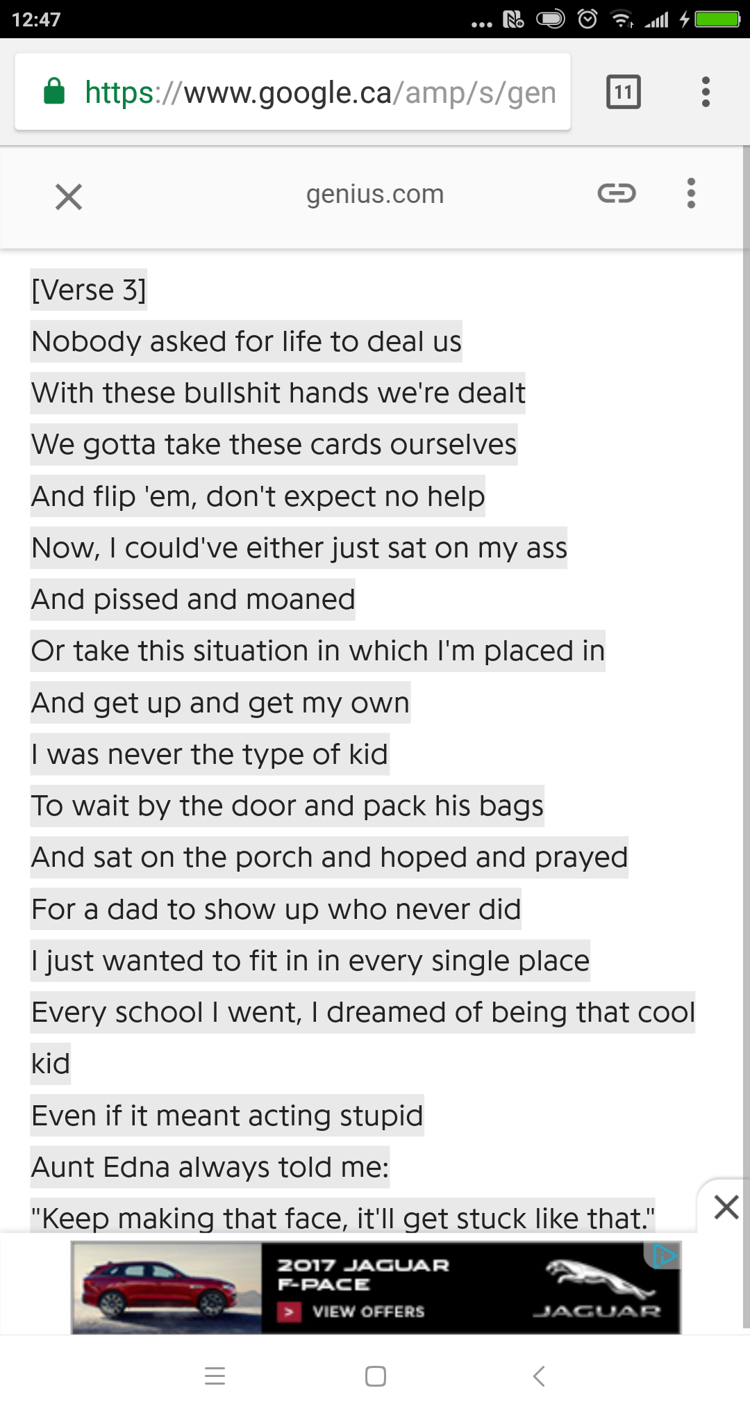 有哪些RAP歌词让你觉得很有感触? - 知乎