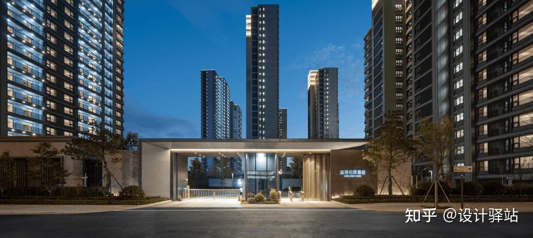 30个住宅小区出入口设计，5种常见设计形式 - 知乎