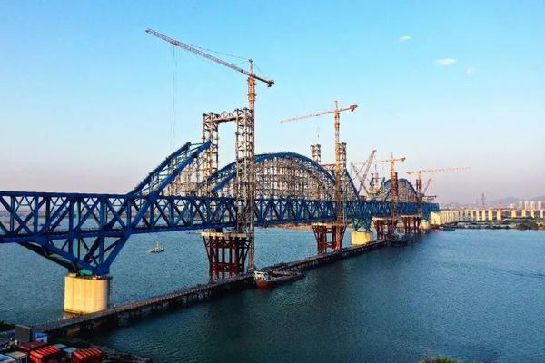 广州南沙港铁路控制性工程跨洪奇沥水道特大桥施工纪实 知乎 