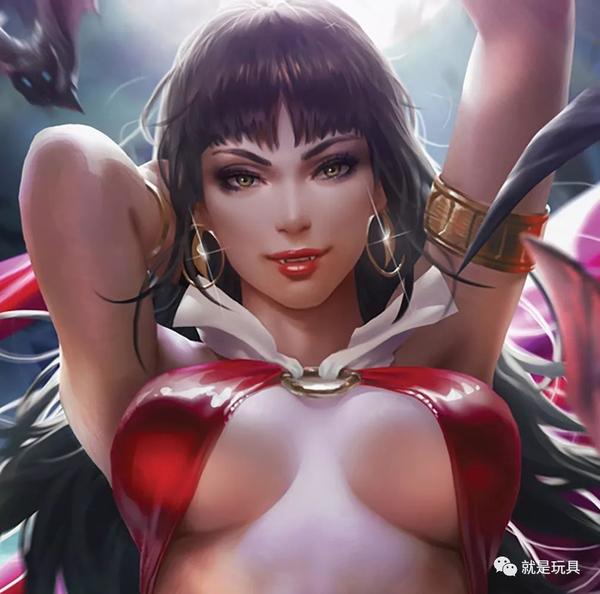 sideshow艺术版画:身材最美的女吸血鬼——梵蓓娜