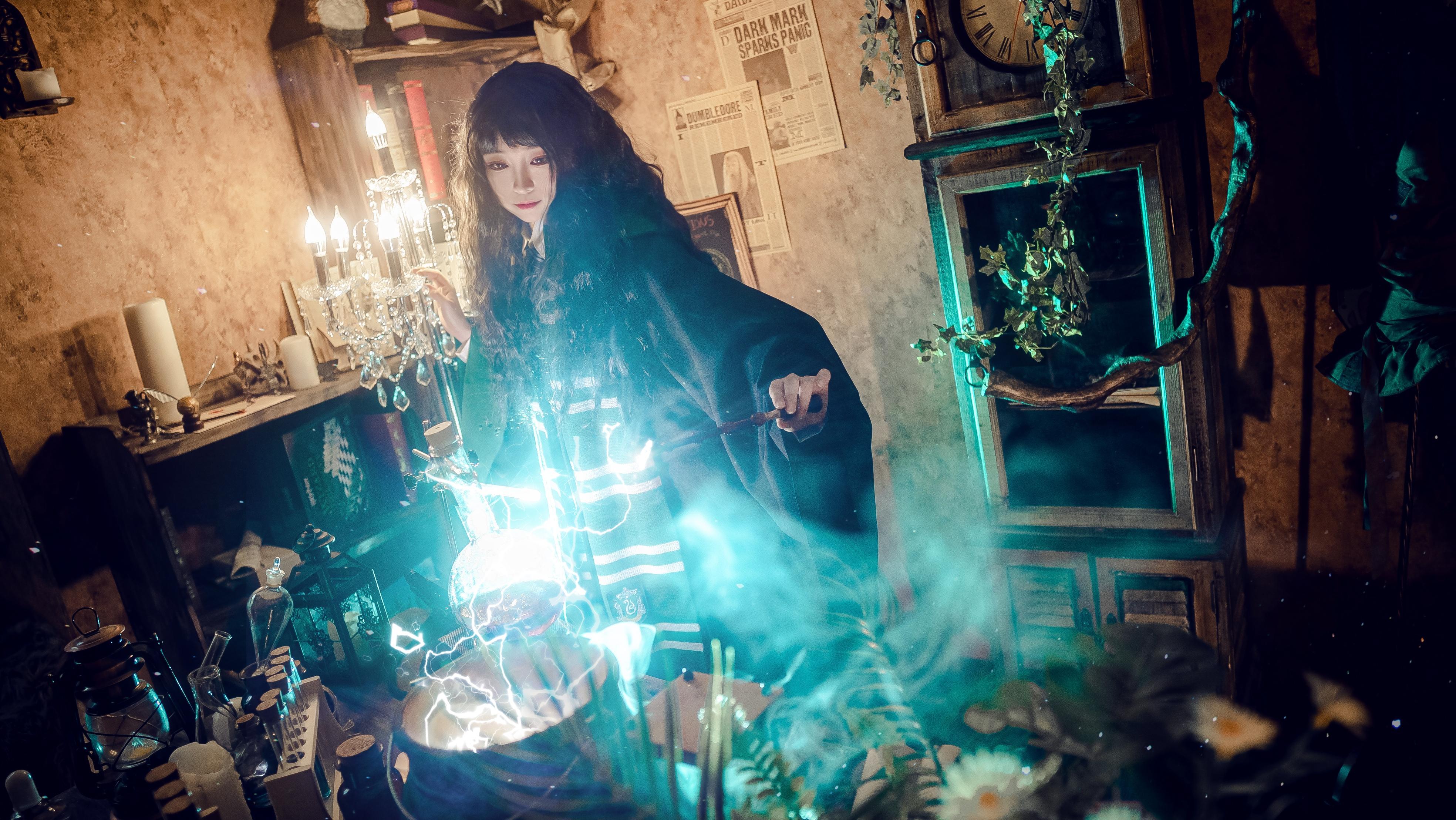 哈利波特魔法觉醒斯莱特林cosplay