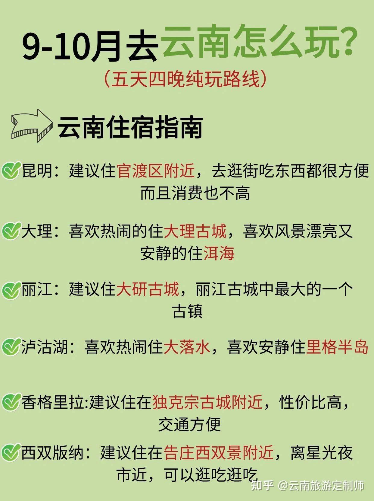 9-11月去云南怎么玩?五天四晚纯玩攻略 - 知乎