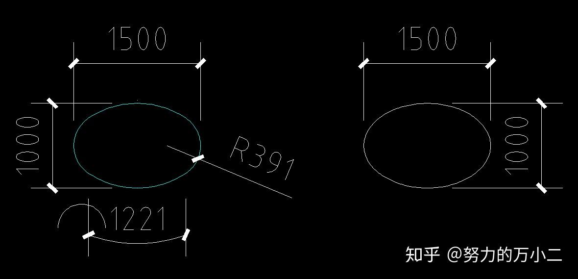 怎么用cad画一个能标注的椭圆