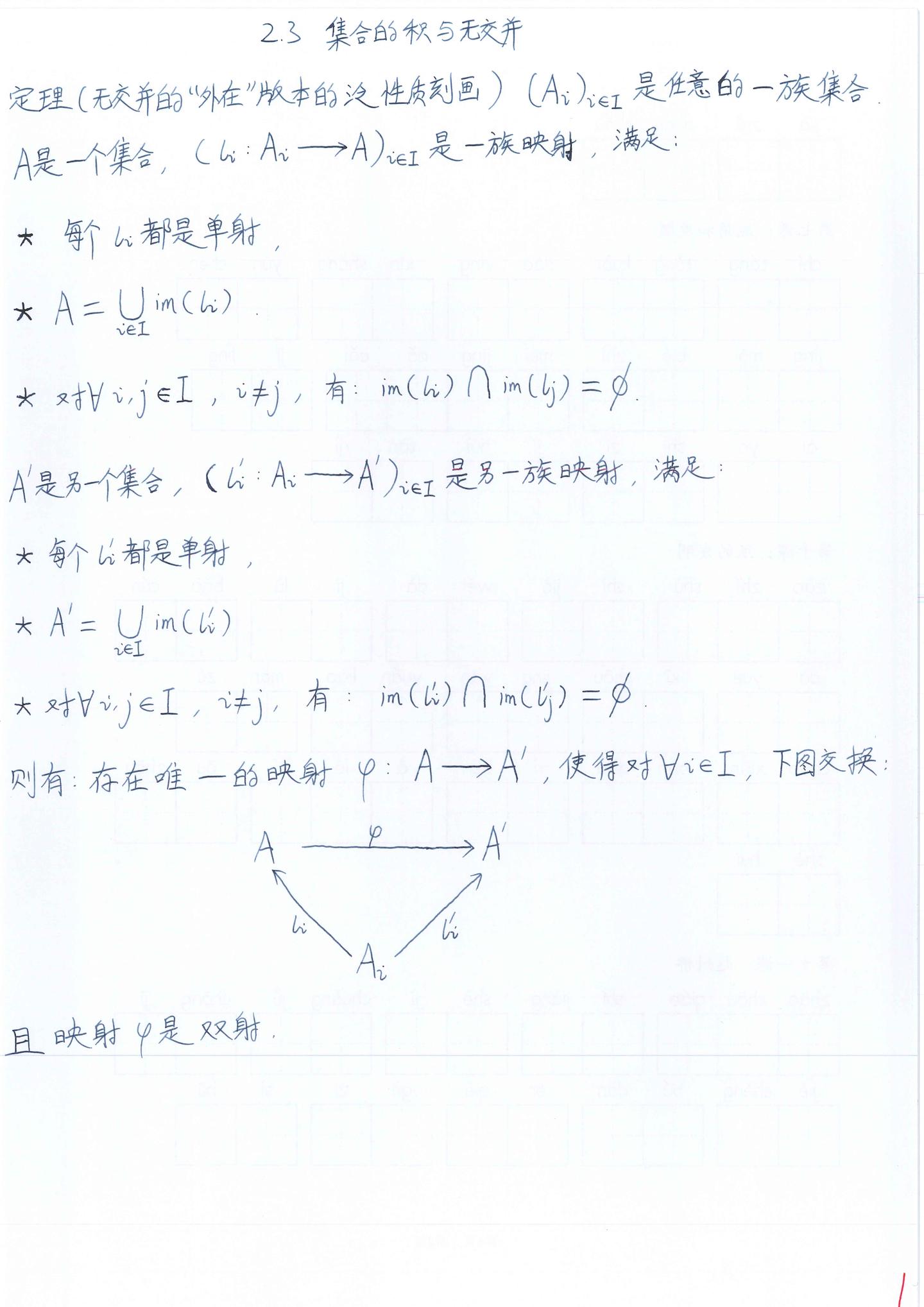 李文威《代数学讲义》学习笔记——2.3集合的积与无交并（3）——无交并的“外在”版本的泛性质刻画 - 知乎