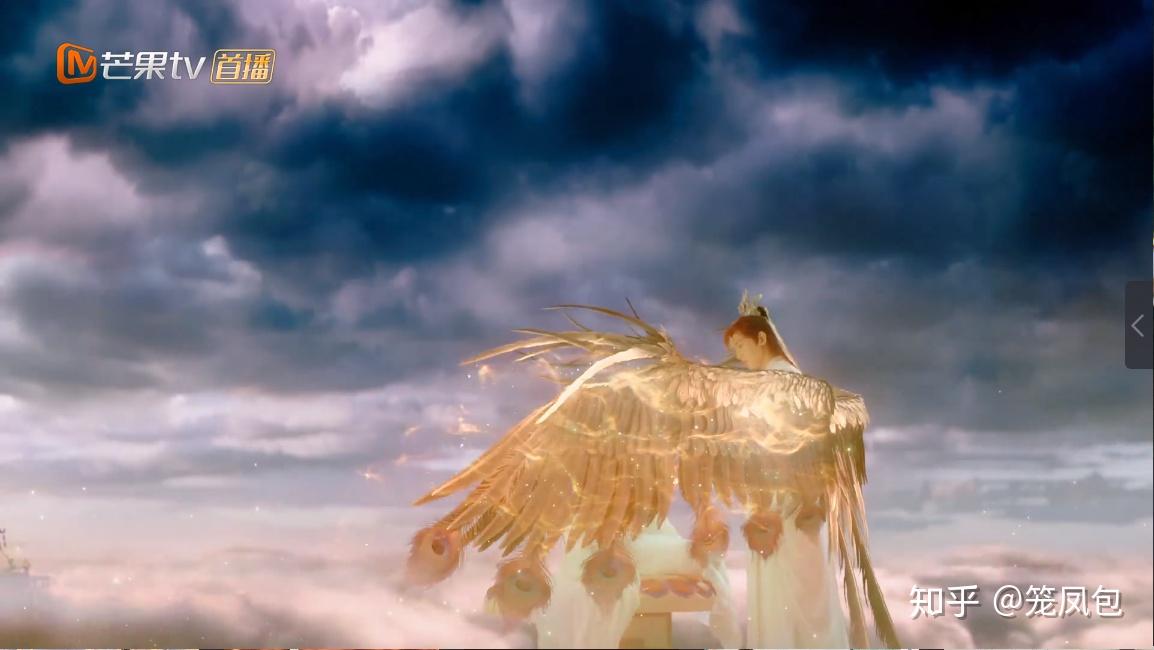 是他用自己的翅膀挡下了帝君的天诛将战神送入凡间轮回十世,十世陪伴