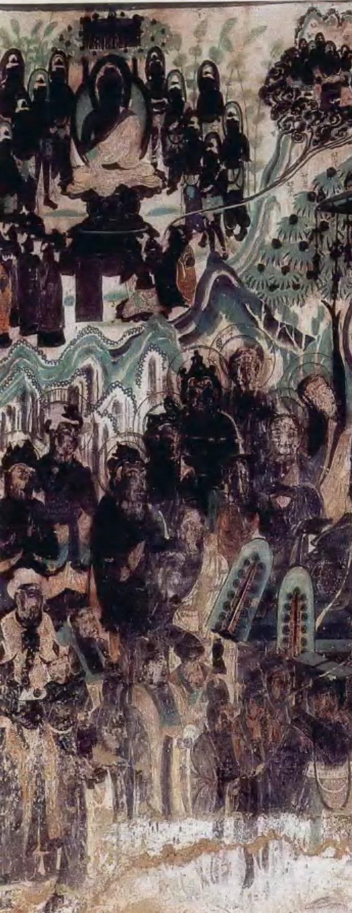 【神游千年,大美敦煌】初唐-335窟:维摩诘经变、劳度叉斗圣变【多图】 - 知乎