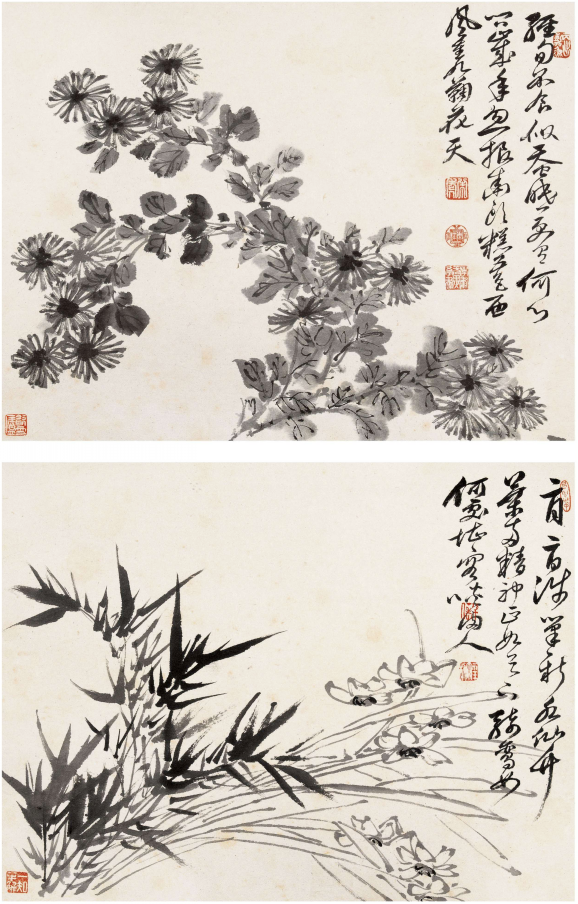 陳半丁  花卉圖 陈半丁花卉小品，干净，雅致！ - 知乎